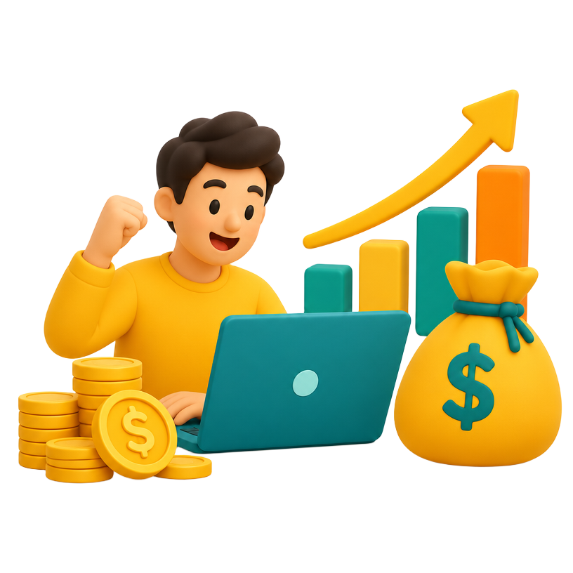 Earning growth illustration